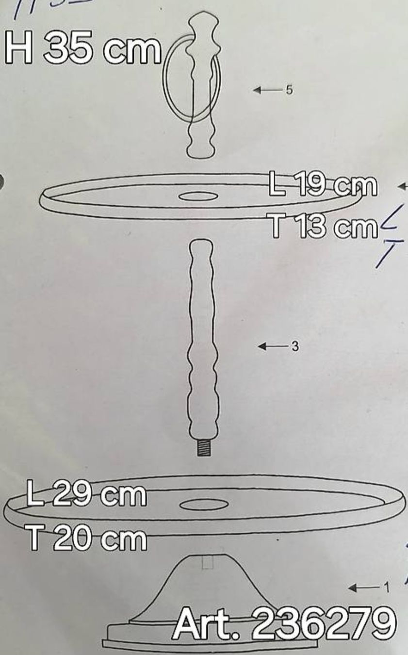 Tutte le decorazioni: Etageren H35 cm – Nuovo e nell'imballaggio originale da Brugg AG venduto da bacbac5757 2