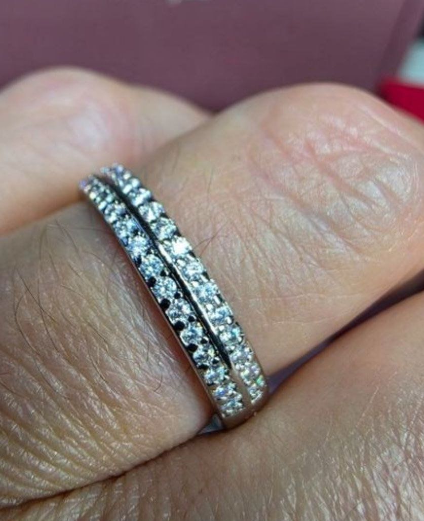 Ringe: Bague argent avec diamants de moissanite certifiés GRA – Neu und originalverpackt aus Reconvilier von Tsma67 7