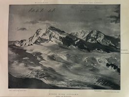 Antik Druck 1897 von Vittorio Sella - Monte Rosa