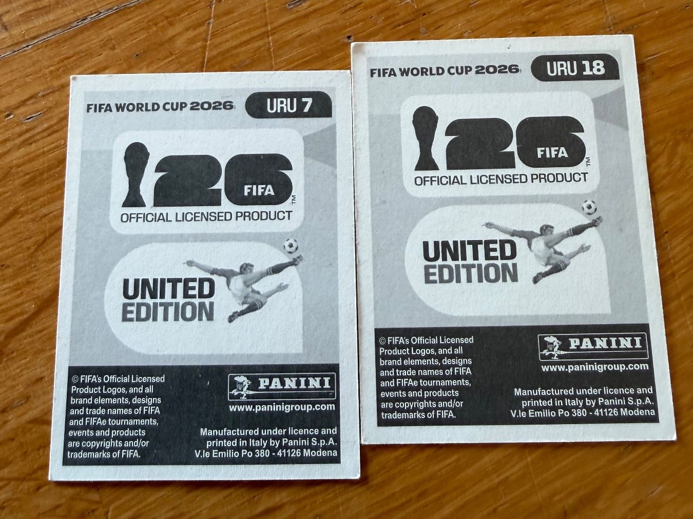 Panini Carte collezionabili: Panini URU 7 Olivera , URU 18 Vinas – Nuovo (secondo la descrizione) da Zürich venduto da bel5 1