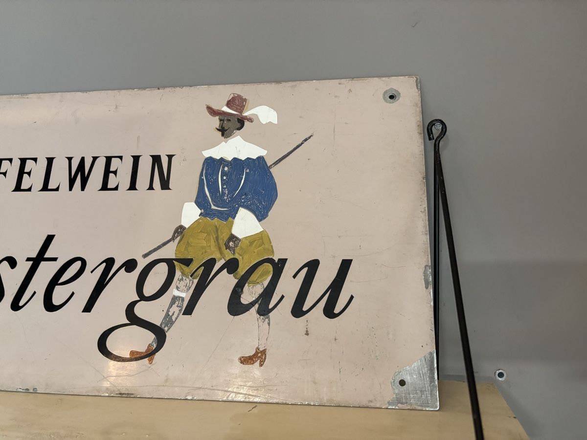 Insegne: Apfelwein Meistergrau Blechschild, kein Emailschild – Usato da Staufen venduto da timelessvintage 2