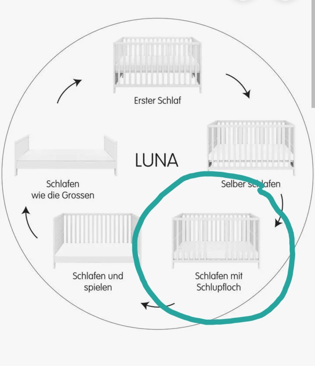 Culle: Vendo accessorio letto "Luna" – Nuovo e nell'imballaggio originale da Giubiasco venduto da ari_qtg8 1