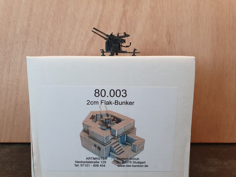 1/87 H0 DC/AC Militär WWII WW2 Karl Mortar Panzer Patiniet Bemalt