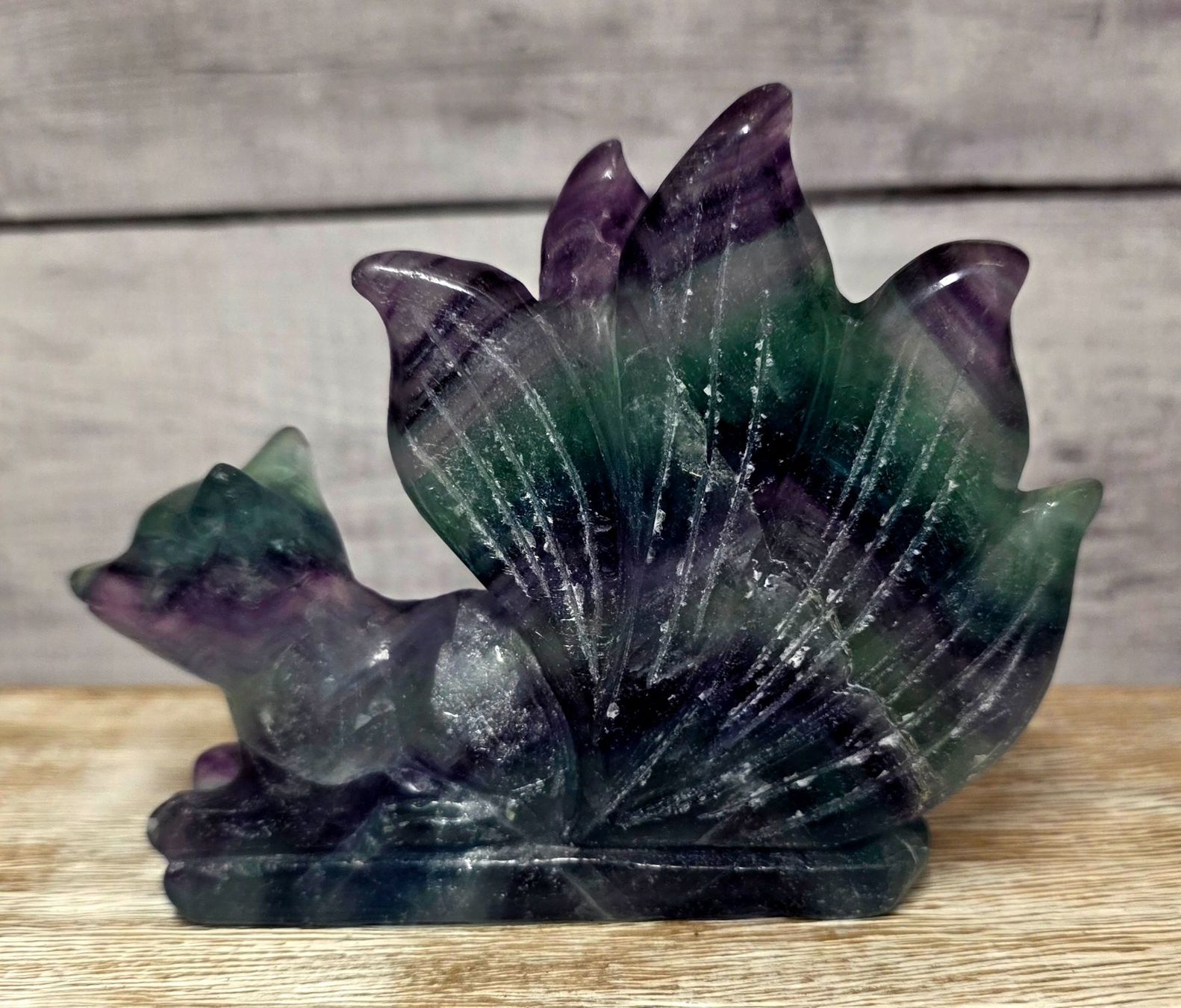 Minerali & Pietre curative: Regenbogen Fluorit Fuchs 633g – Nuovo e nell'imballaggio originale da Matzingen venduto da Shay_Crystalz 3