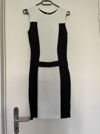 Ana Alcazar Kleid Schwarz-Weiss Gr.34 Sommer-Kleid Elegant 4