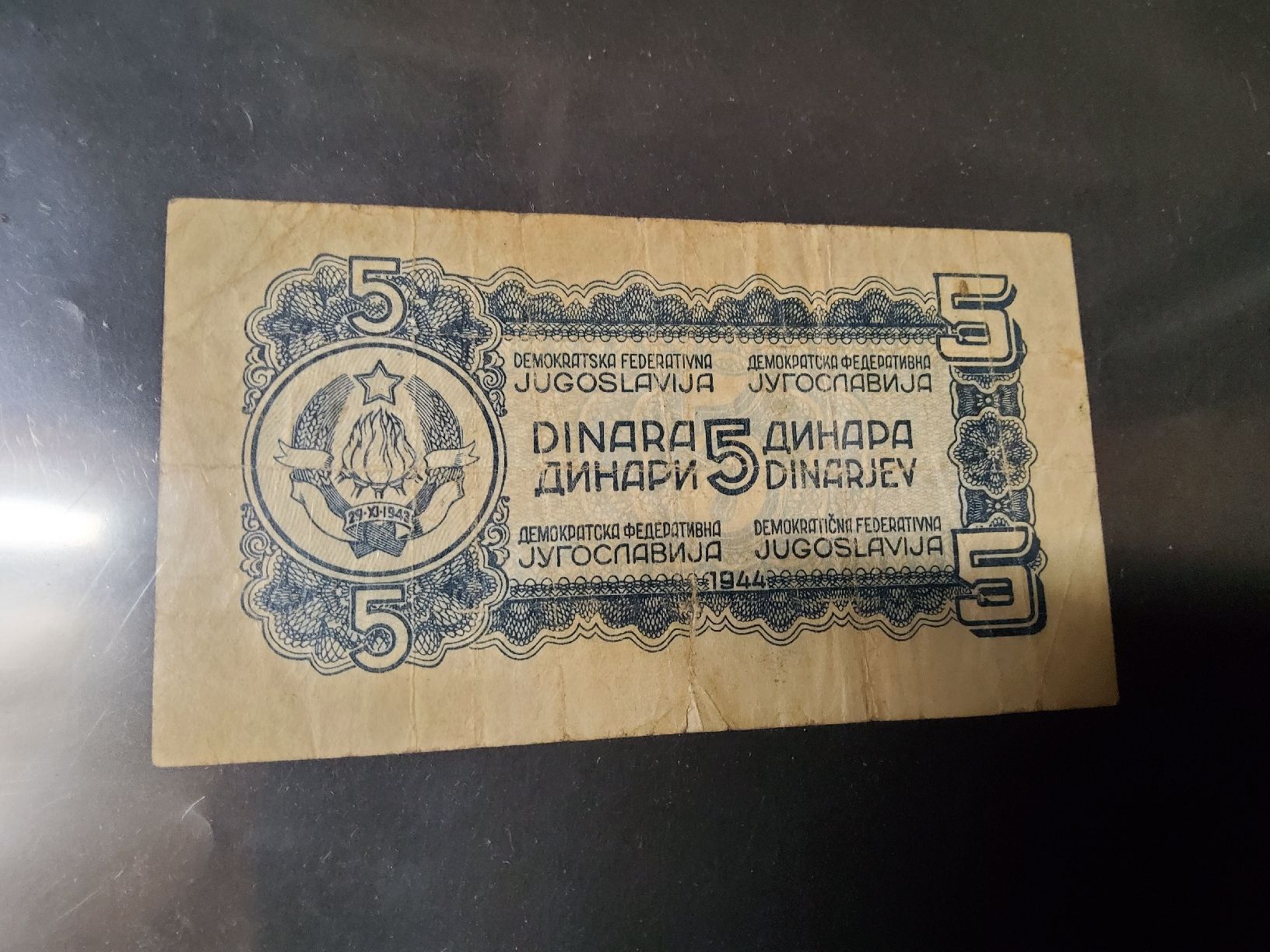 Banconote: Banknote Jugoslawien 1944 – Usato da Herisau venduto da Nluanalucas 1
