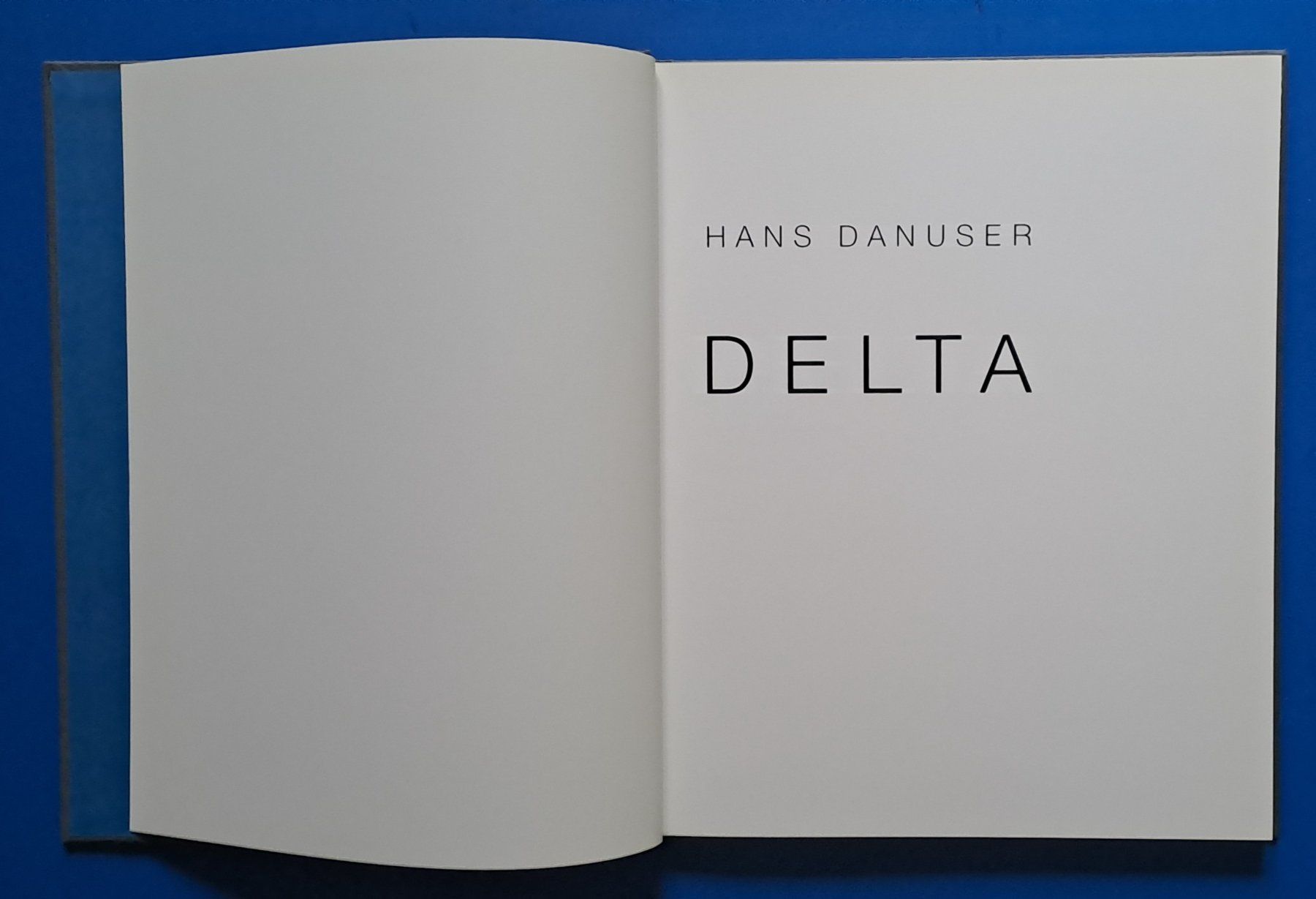 Libri: Hans Danuser: DELTA. EA 1996. Top erhalten – Usato da Zürich venduto da archiphil 2