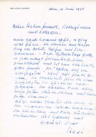 Leopold Lindtberg 1902-1984 Autogramm Brief 75.Geburtstag
