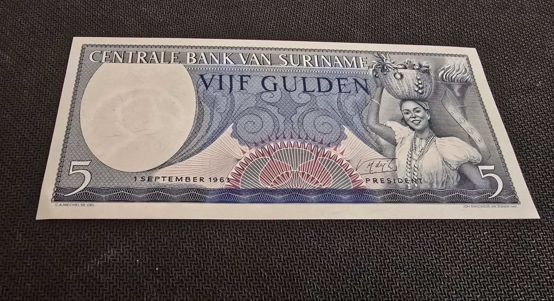 Banconote: Billet Suriname 5 – Nuovo (secondo la descrizione) da Petit-Lancy venduto da Minnie26