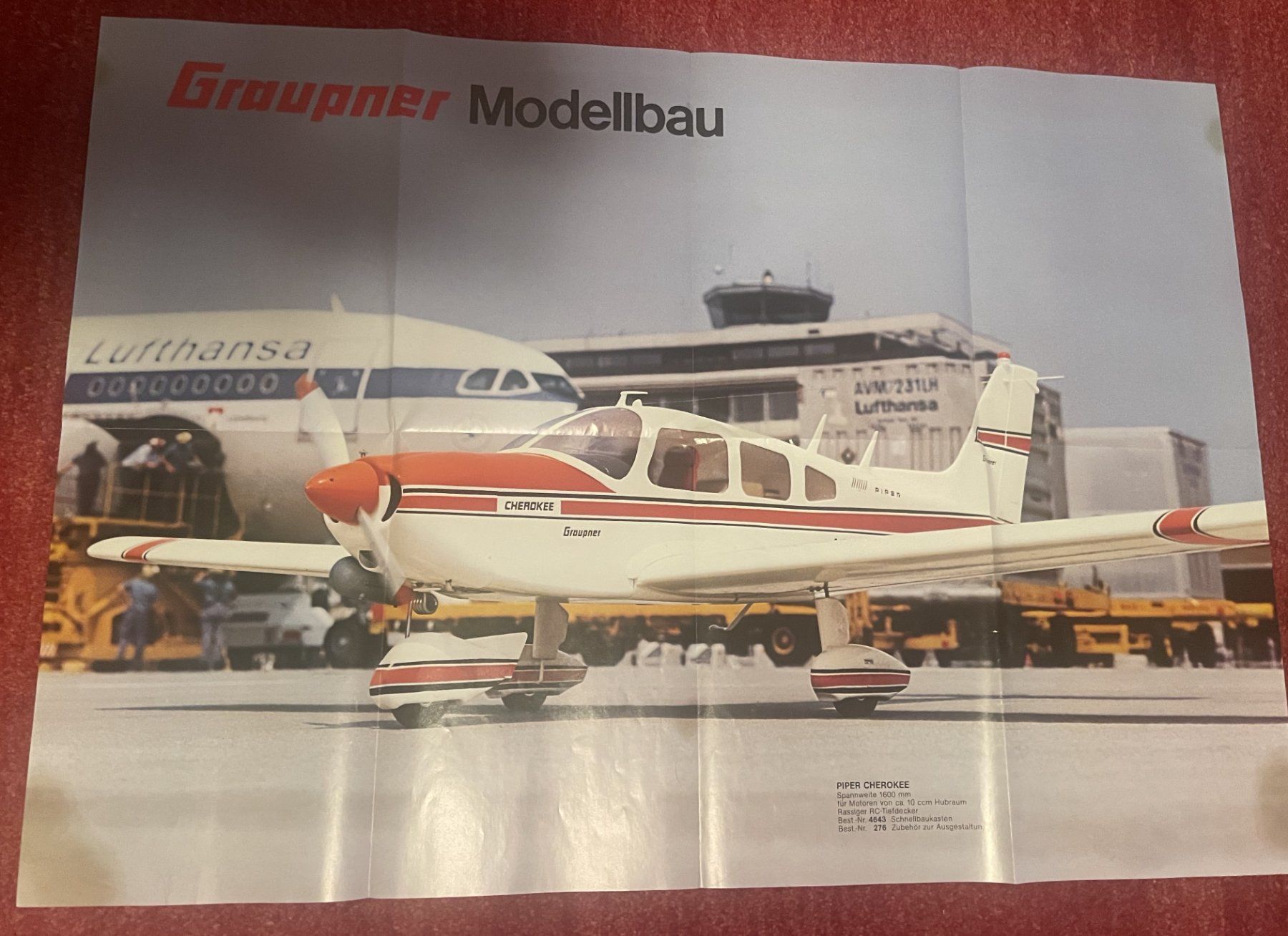 Graupner Modellismo RC: GRAUPNER Poster RC Piper Cherokee von 1975 – Usato da Hinwil venduto da RomRay 3