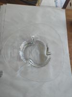 ​Elegante Design-Glasschale / Dekoschale aus Massivglas (Org