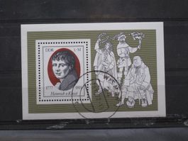 DDR 1977 H. Von Kleist Block 51 gest.