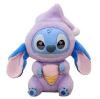 Labubu grande peluche Stitch VIOLET 25 cm NEUF