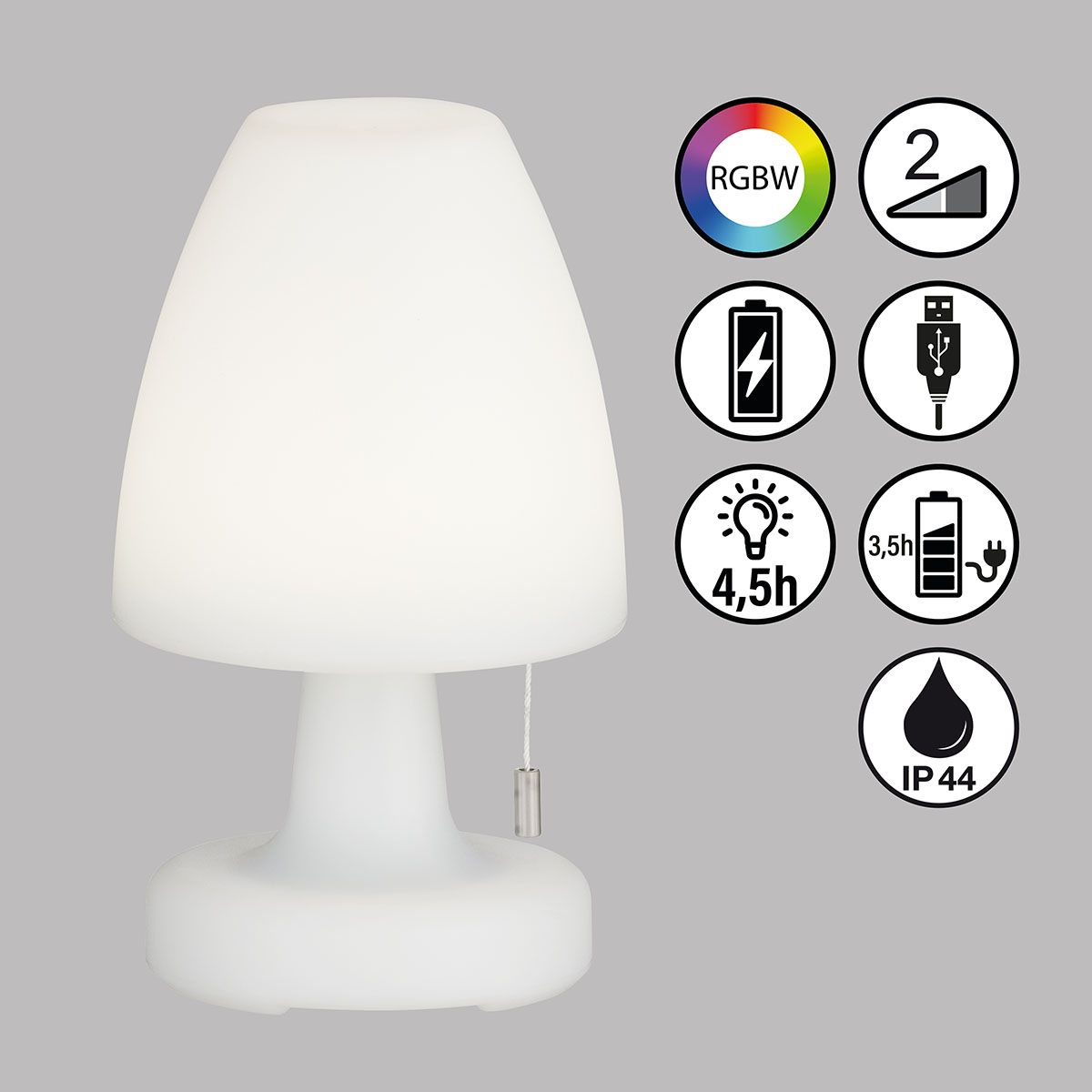 Lampade: LED Aussen Tischleuchte, 25 cm Höhe – Nuovo (secondo la descrizione) da Kreuzlingen venduto da Smart-Light
