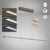LED Pendelleuchte, Greige, 120 cm x 6 cm