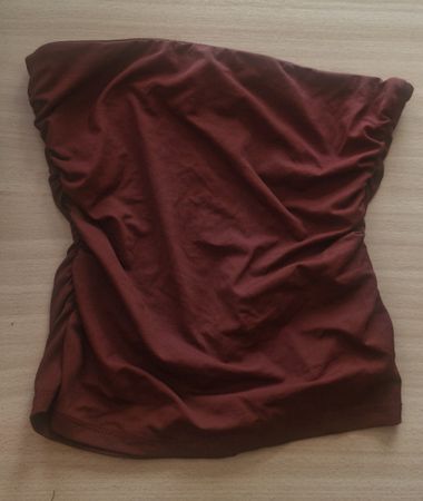 Pull&Bear Bandeau Damen Top Bordeaux Grösse S