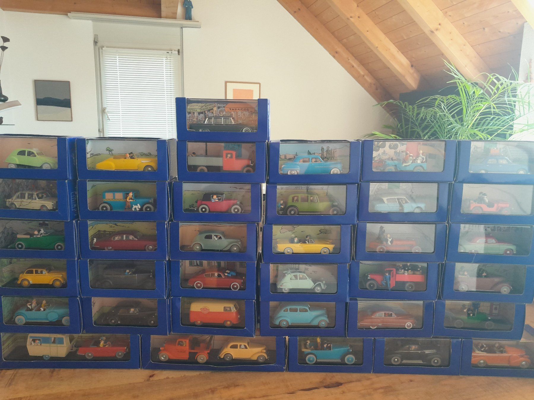 Collection Tintin : 7 Voitures Miniatures Atlas + Certificats + 2 BD, Occasion