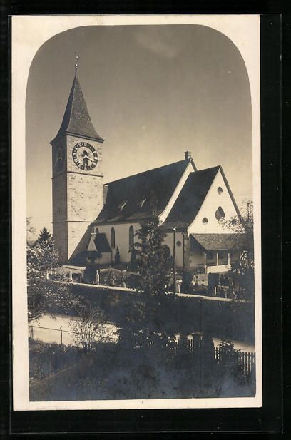 Cartoline postali: AK Kilchberg, Kirche, 1923 – Usato da Berlin venduto da bartko-reher