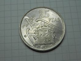 Spanien 25 Peseten, 1957