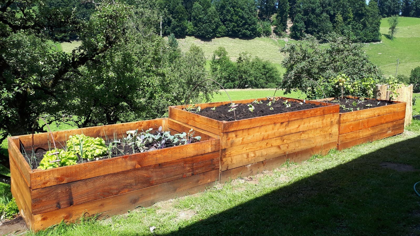 Articoli in legno: Hochbeet Lärche 150x100x80 – Nuovo (secondo la descrizione) da Grünenmatt venduto da Lerchholz 3
