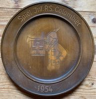 Holzteller Spiel Inf RS Colombier 1954