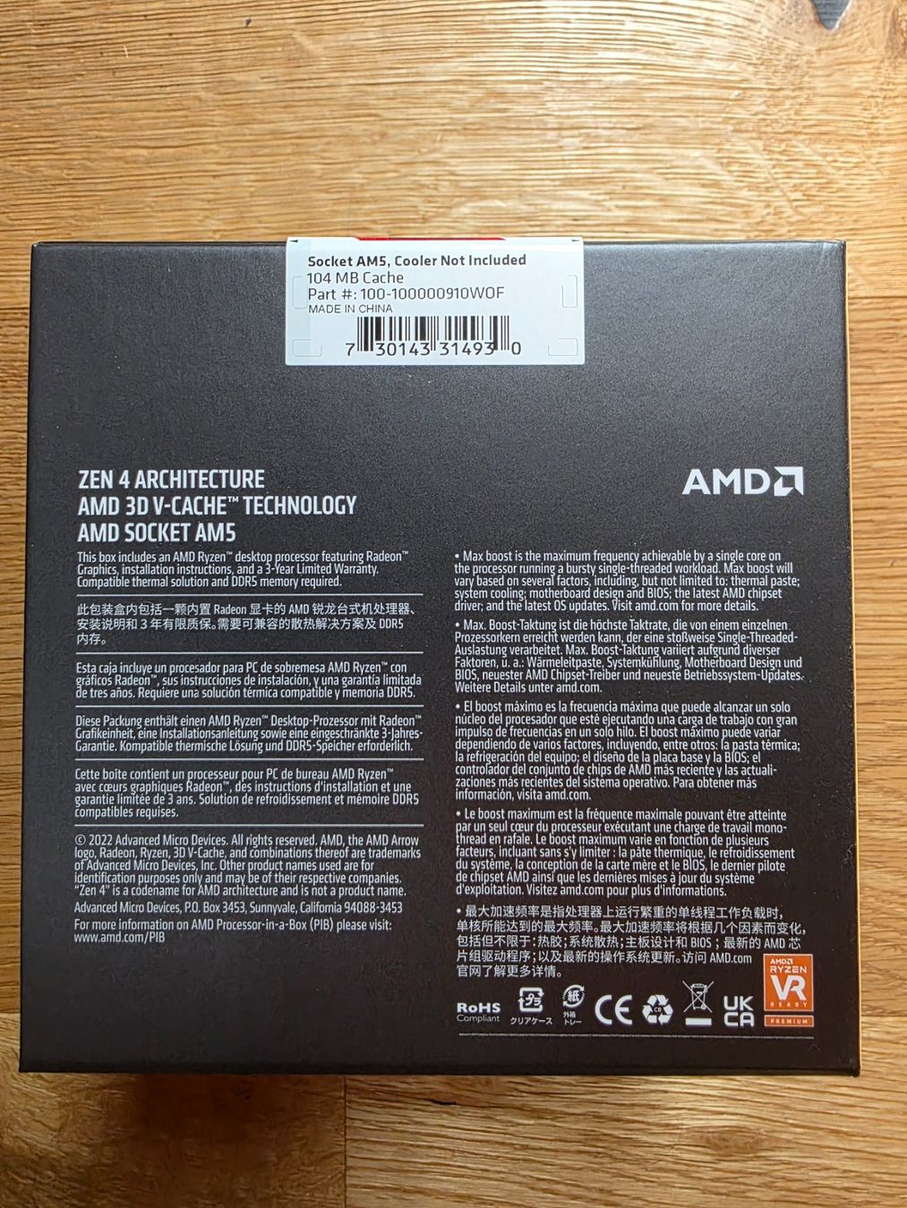 Amd PC: AMD Ryzen 7800X3D – Nuovo e nell'imballaggio originale da Humlikon venduto da Mustang025 2