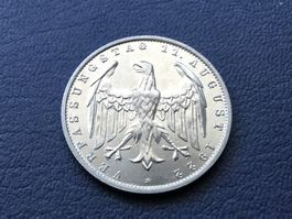 Drittes Reich 3 Reichsmark 1922 A unzirkuliert