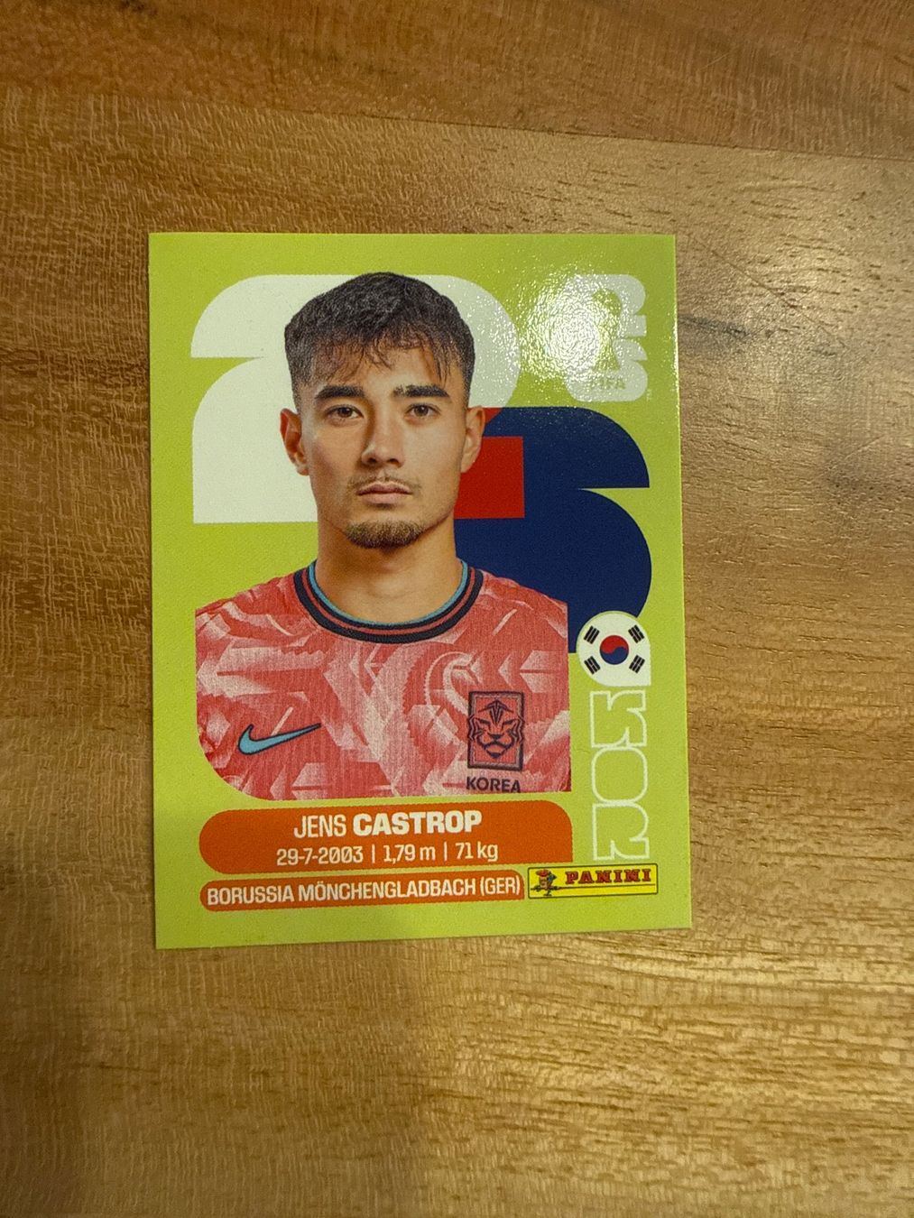 Panini Carte collezionabili: WM 2026 Panini Sticker Jens Castrop KOR 15 – Usato da Winterthur venduto da ylaura
