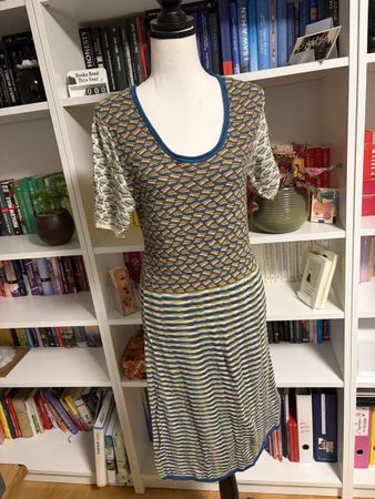 hessnatur Damen Strickkleid Gr. 36/38 – mehrfarbig – NEU 