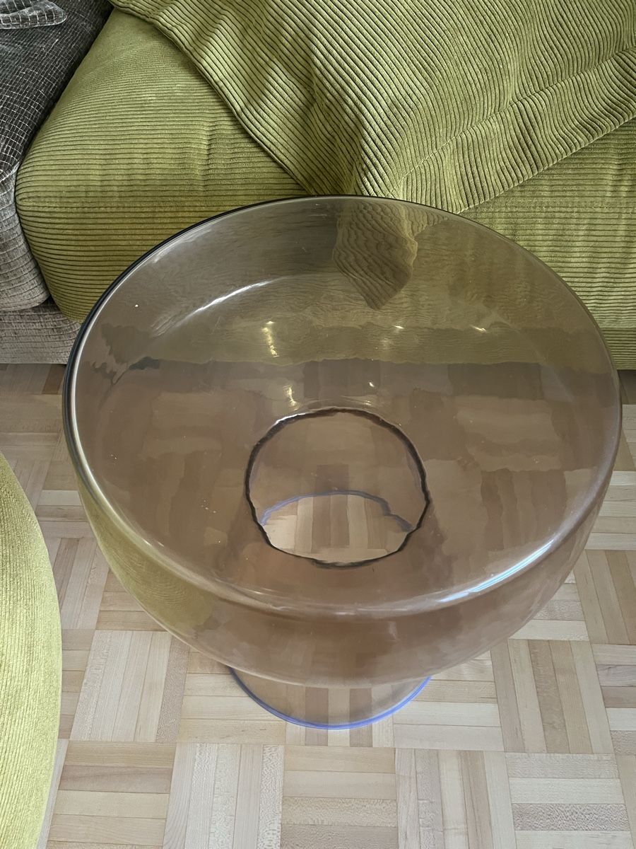 Nachttische: Beistelltisch aus braunem Glas – Neu (gemäss Beschreibung) aus Adligenswil von CREX 3