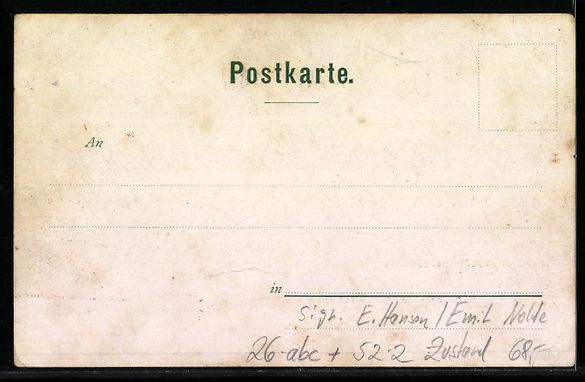 Cartoline postali: sign. E. Hansen / E. Nolde: Altmann und  – Usato da Berlin venduto da bartko-reher 1