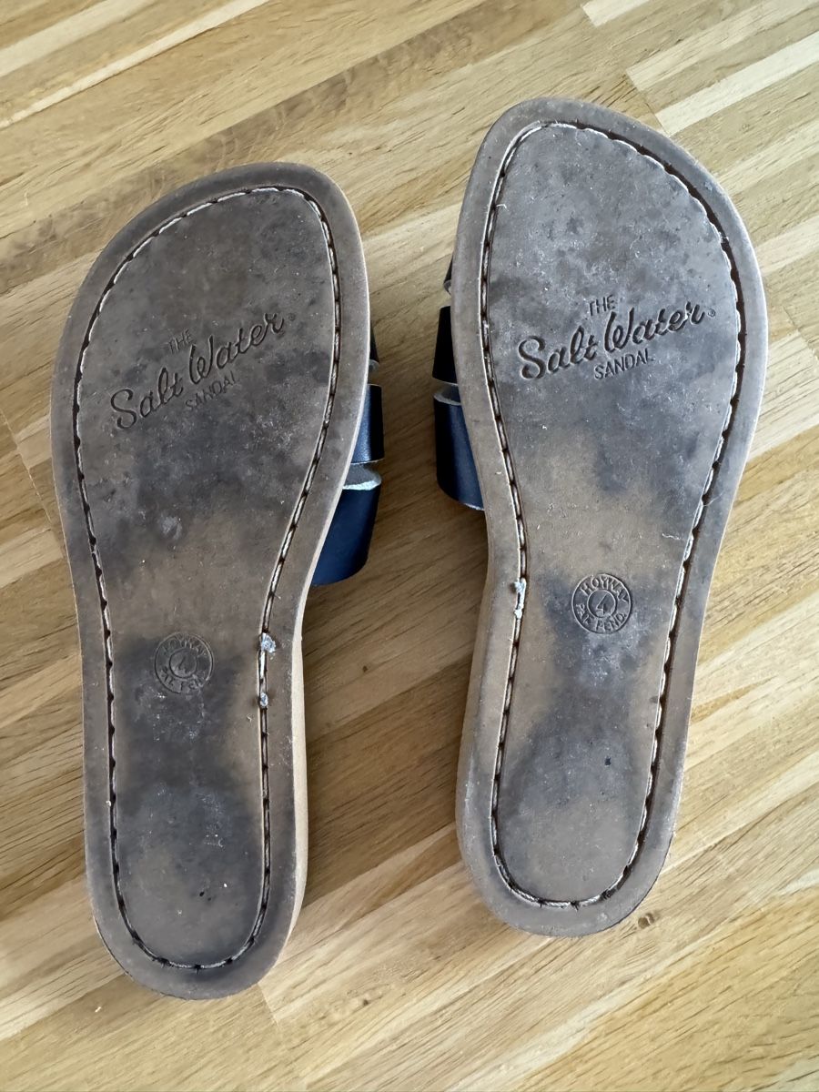 Salt-Water Damenschuhe: Saltwater Slides dunkelblau – Neu (gemäss Beschreibung) aus Basel von Glamourpourtoi 2