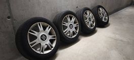 4 Jantes alu d'origine SEAT Ibiza 15" - pneus été Michelin
