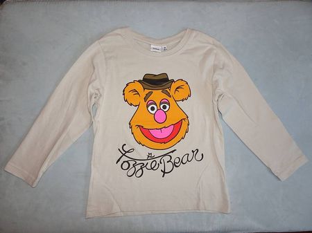 Langarmshirt Muppet Show Fozzie Bär Gr.116 Disney NEU!