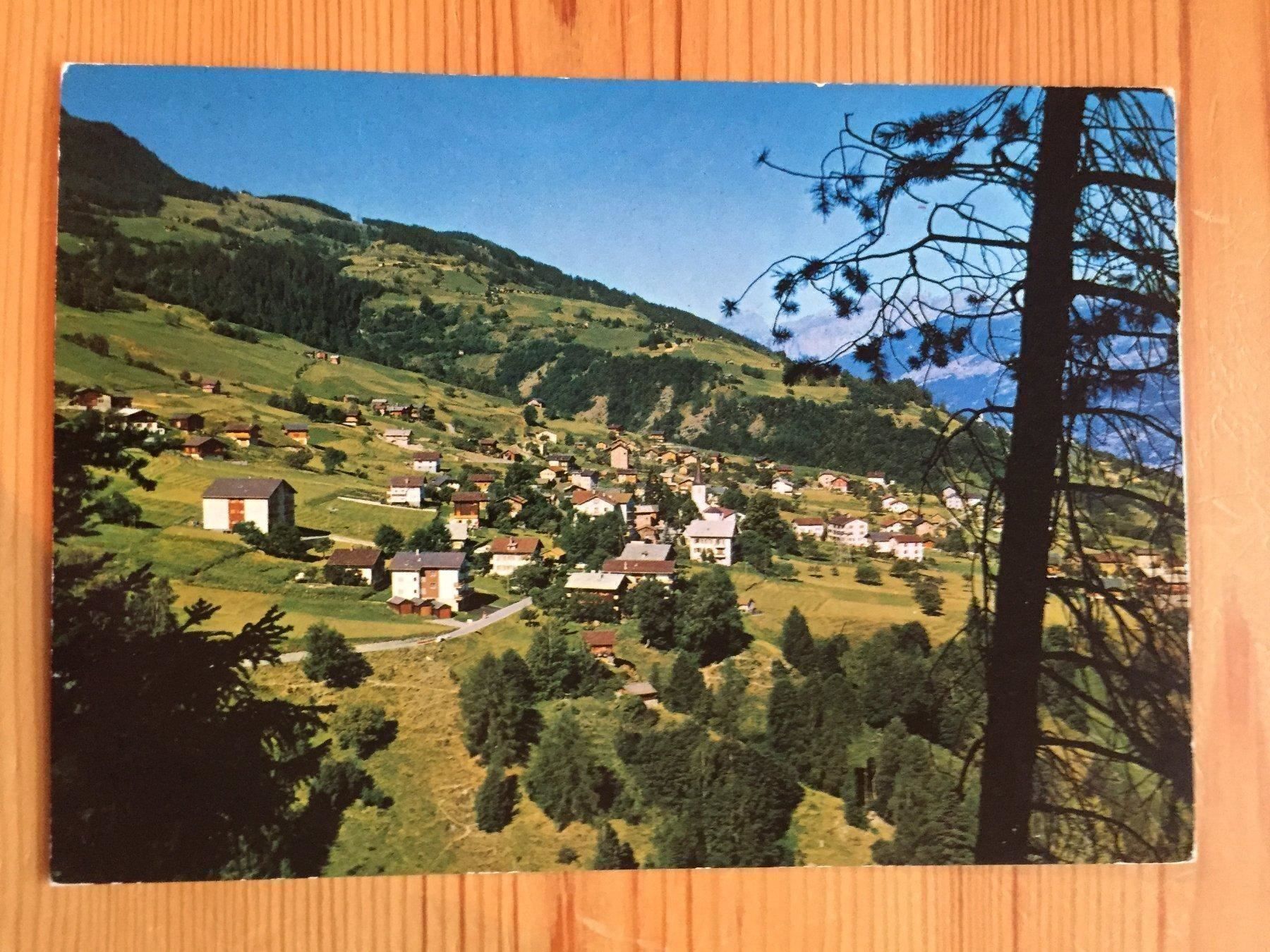 Cartoline postali: Unterbäch - AK 1983 – Usato da Oberuzwil venduto da Henri09