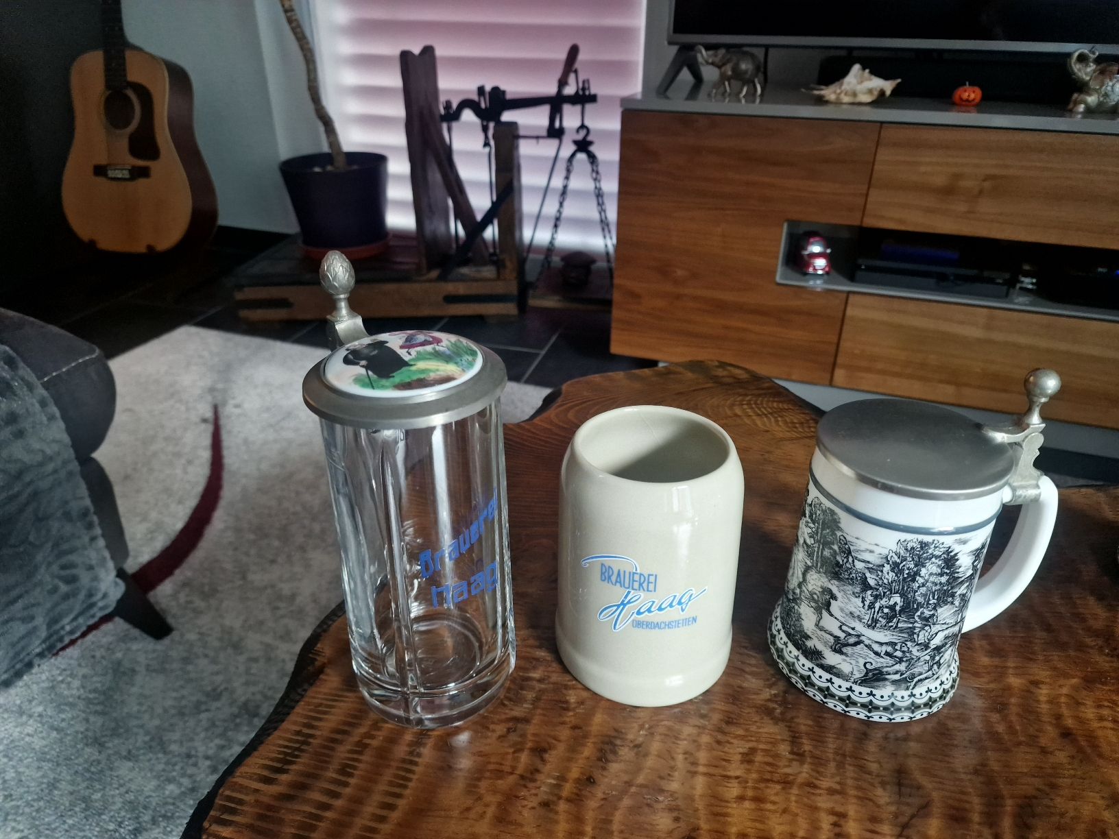Bicchieri: 3x Chopes à bière anciennes – Usato da Collonges venduto da 2D_Collector
