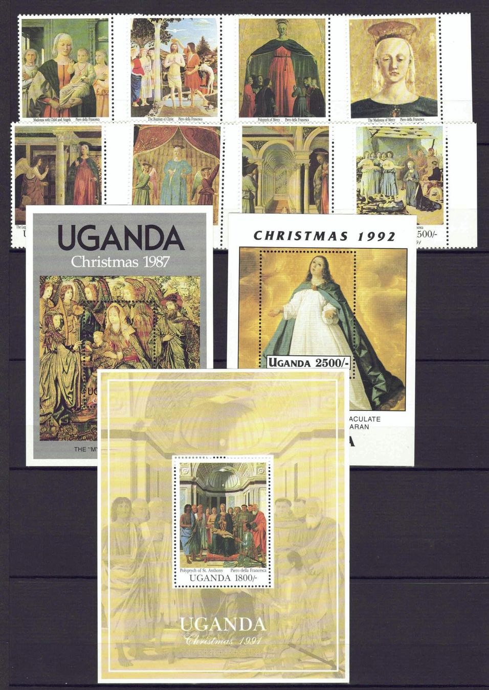 Tous les timbres: Uganda Sammlung Weihnachtsmotive potfr** – D'occasion à Basel par Pfefferschootte 1