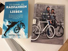 2 Bücher Cycle Love und 111 Gründe Radfahren