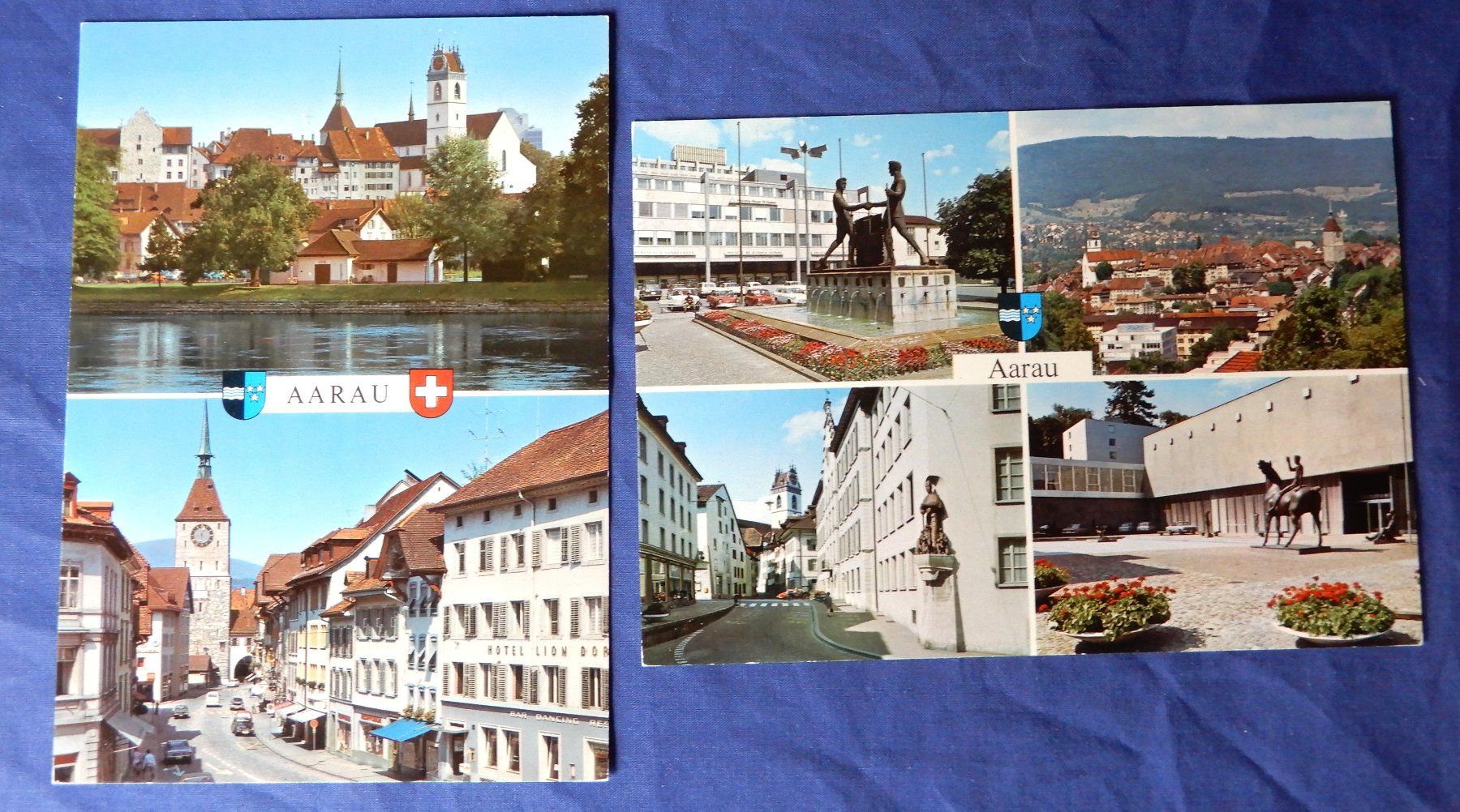 Cartoline postali: Aarau: 2 Mehrbildkarten – Usato da Senèdes venduto da Framboise52