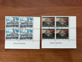 2002 CH Erstag gest.Viererblock mit Tab  (K231)