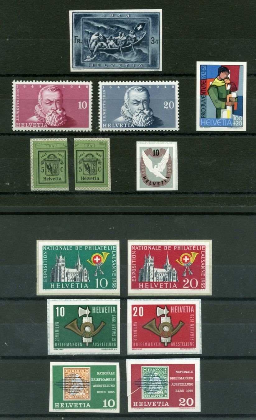 Alle Briefmarken: BLOCKAUSSCHNITTE AUS 8 BLOCKS ** MIT SPENDE ETC. – Neu und originalverpackt aus Sarmenstorf von Tricardo