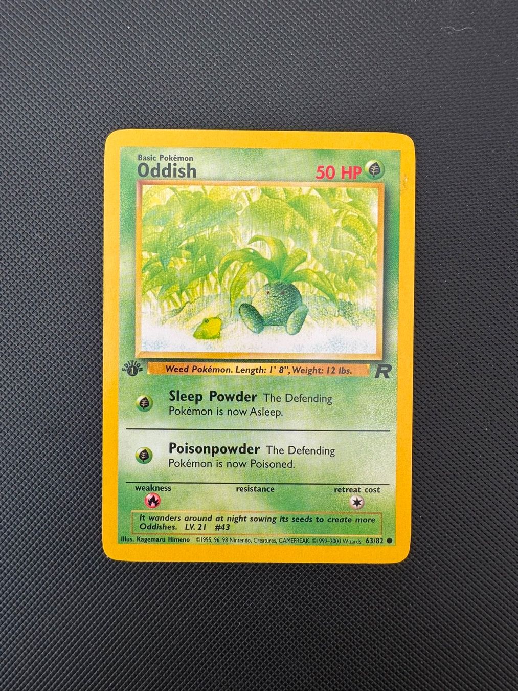 Pokémon Carte collezionabili: Pokémon Oddish 1. Edition 63/82 – Usato da Seuzach venduto da provenzano18
