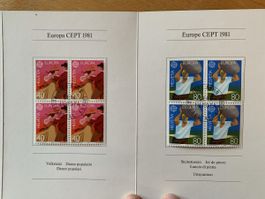 Briefmarken PTT Schweiz: Europa CEPT 1981, Top Zustand!