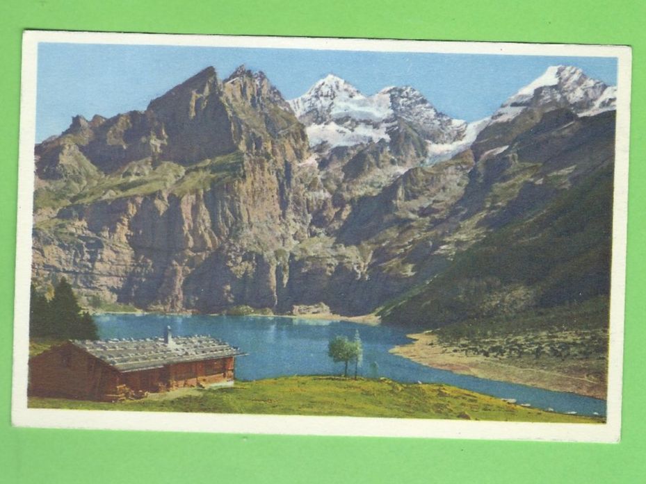 Cartoline postali: Oeschinensee mit Blüemlisalp ob Kandersteg – Usato da Zürich venduto da t24_de