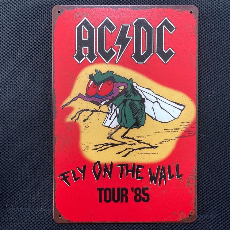 Blechschild 20x30cm AC/DC Fly on the wall Tour 85 Hard Rock (Gebraucht ...