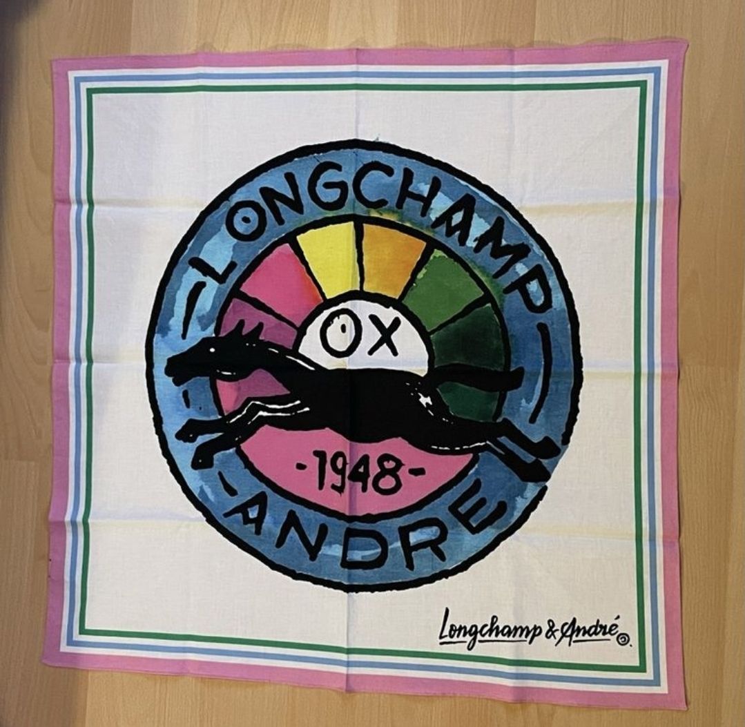 Longchamp Foulard & Sciarpe: Foulard Lomgchamp en coton cheval – Nuovo (secondo la descrizione) da Lausanne venduto da Cognitia 1