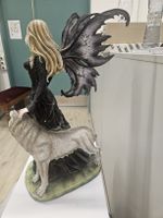 Loveta Large Wolf and Fairy Handbemalt 58cm
