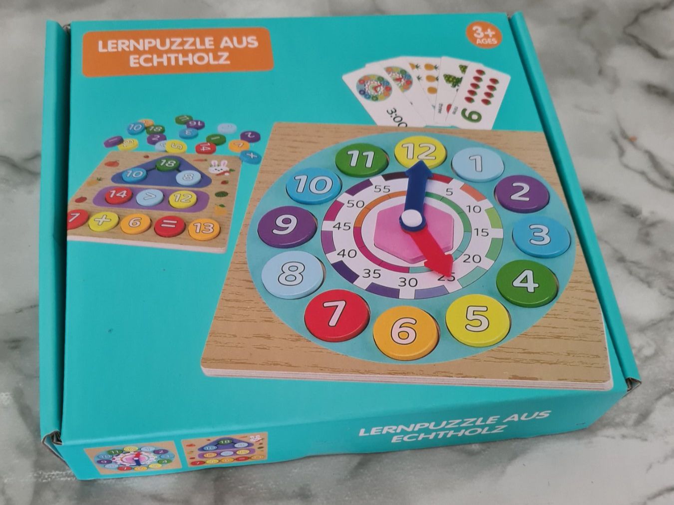 Giochi: Lernpuzzle Zahlen Echtholz, ab 3 Jahren – Nuovo e nell'imballaggio originale da Winterthur venduto da bibummi