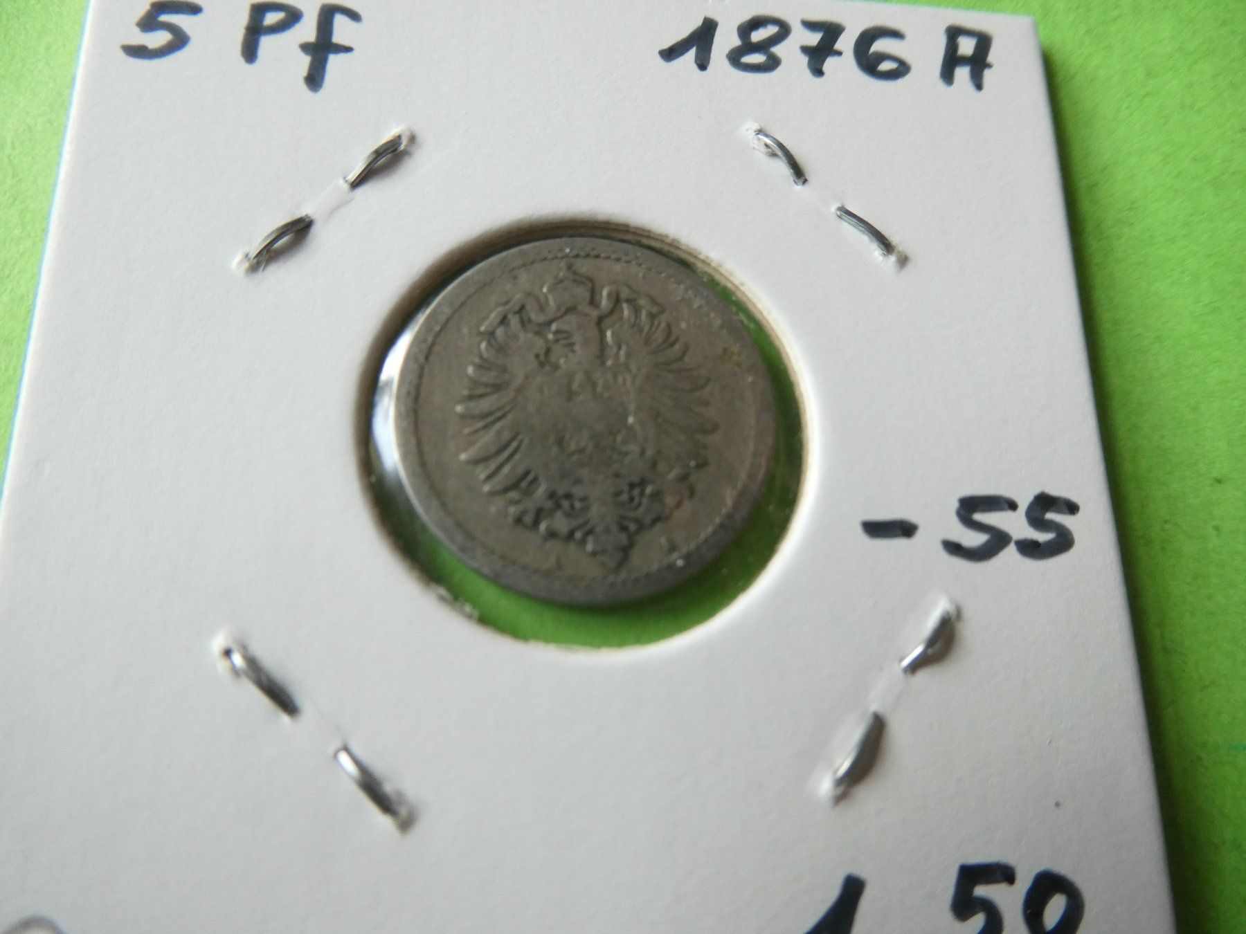 Toutes les monnaies: Dt. Reich 1876 A, 5 Pfennig – D'occasion à Hinterforst par Rohusri 1
