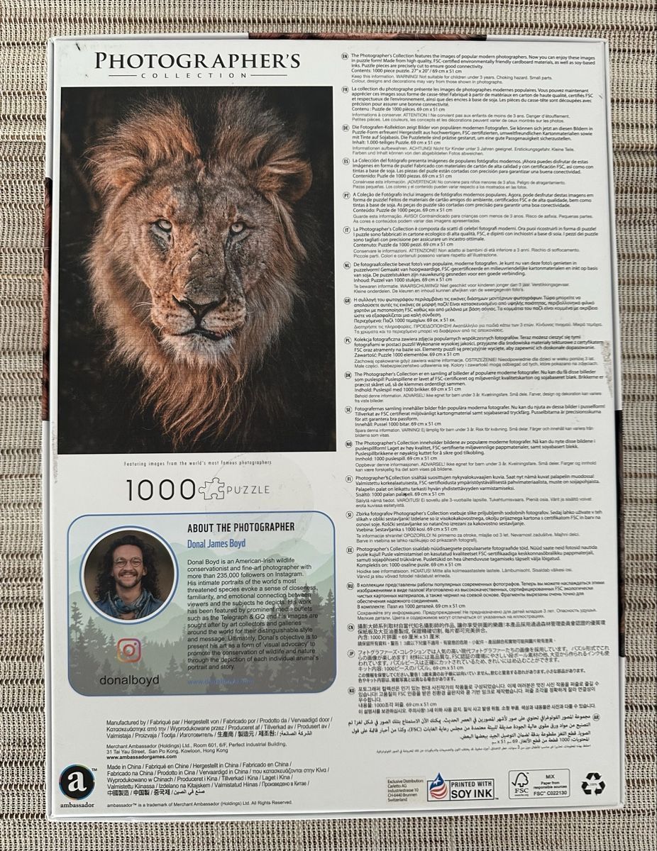 Ravensburger Puzzles: Puzzle Lion 1000 pc – Neu und originalverpackt aus Castione von DWNL 1